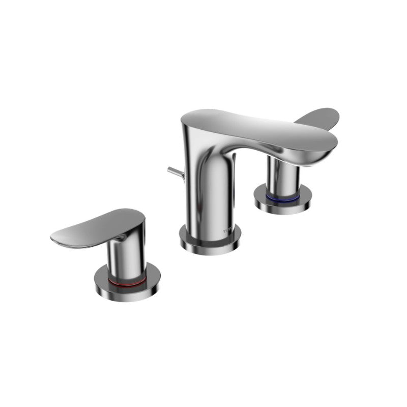 TOTO Global Widespread Two-Handle Bathroom Faucet in Polished Chrome