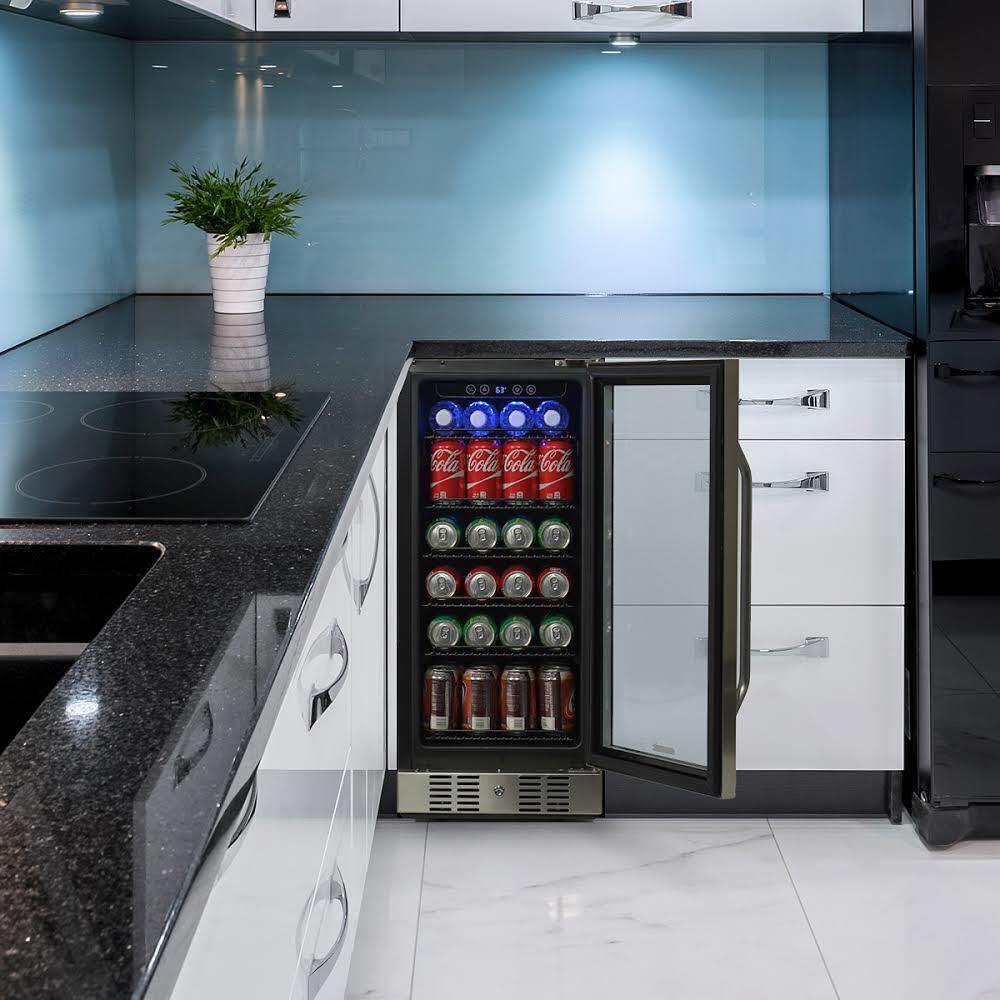 Newair 15" Built-in Beverage & Wine Fridge Bundle