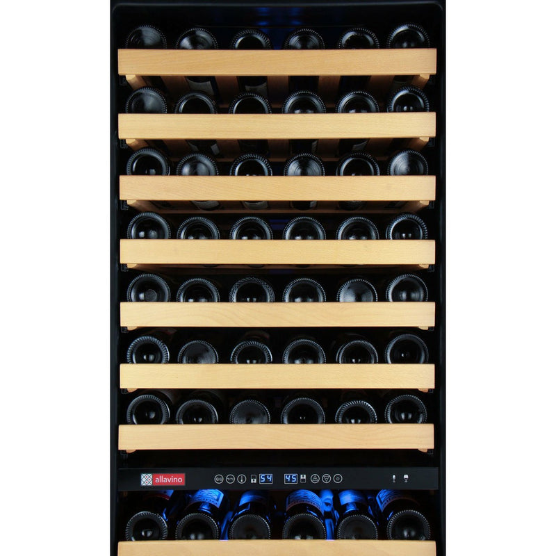 Allavino YHWR172-2SL20 24" Wide FlexCount II Tru-Vino 172 Bottle Dual Zone Stainless Steel Left Hinge Wine Refrigerator