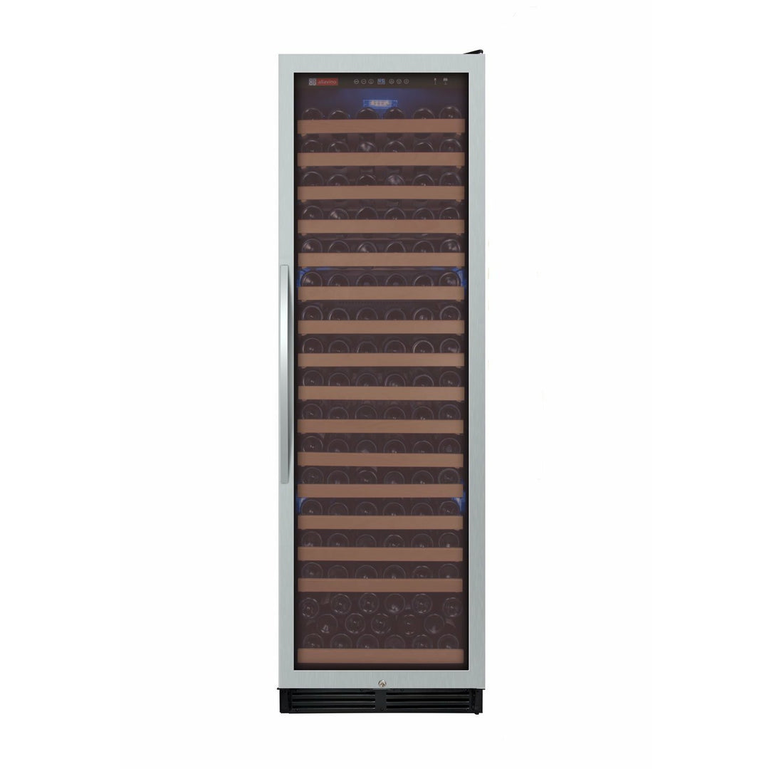 Allavino YHWR174-1SR20 174 Bottle 24 inch Wide FlexCount Classic II Tru-Vino Single Zone Stainless Steel Right Hinge Wine Refrigerator