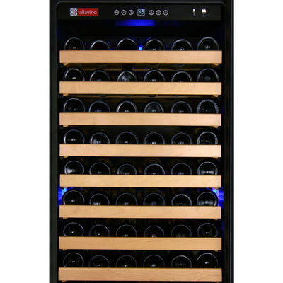 Allavino YHWR174-1SR20 174 Bottle 24 inch Wide FlexCount Classic II Tru-Vino Single Zone Stainless Steel Right Hinge Wine Refrigerator