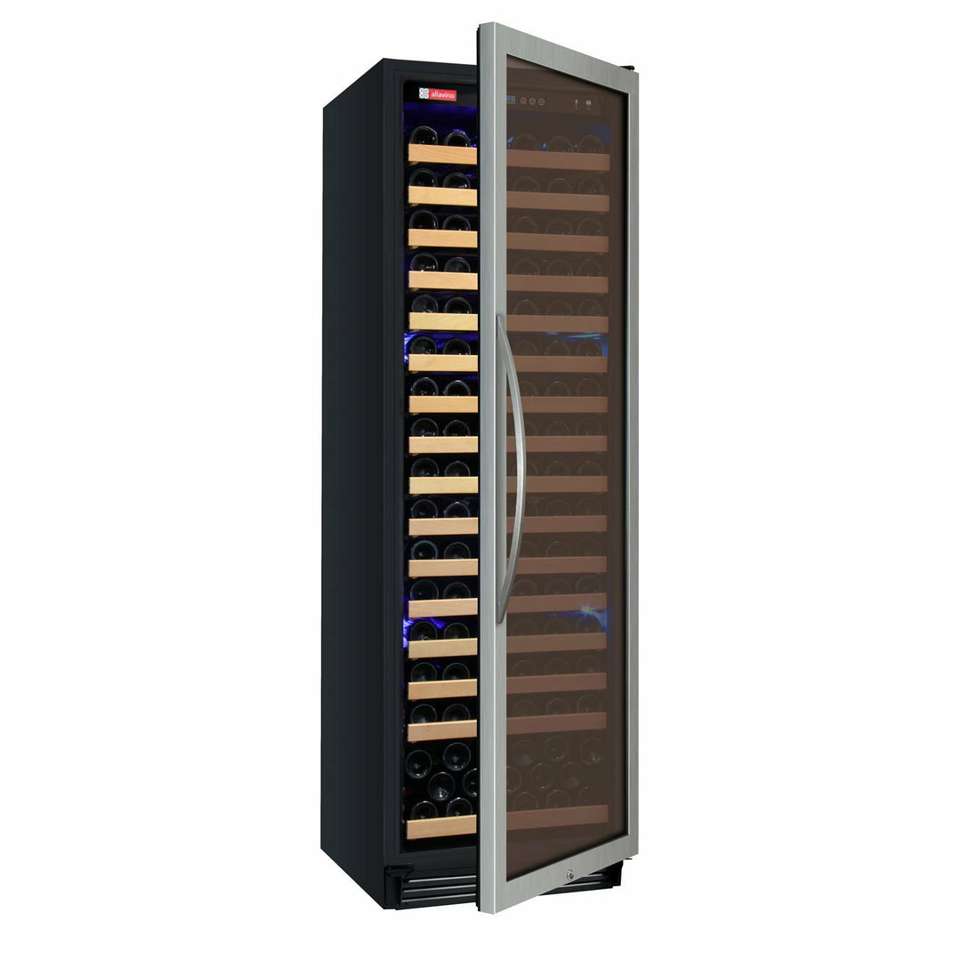 Allavino YHWR174-1SR20 174 Bottle 24 inch Wide FlexCount Classic II Tru-Vino Single Zone Stainless Steel Right Hinge Wine Refrigerator