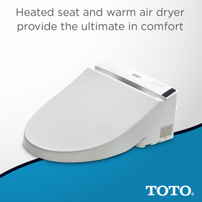 TOTO Washlet C200 Round Electronic Soft-Close Bidet Seat in Sedona Beige