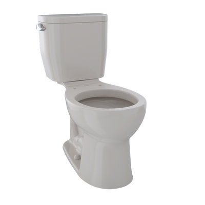TOTO Entrada Round 1.28 gpf Two-Piece Toilet in Sedona Beige