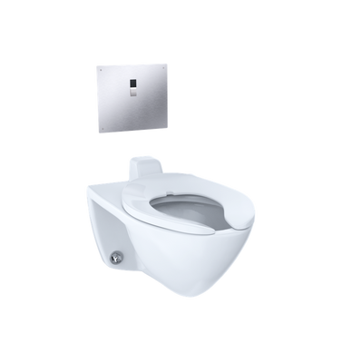 TOTO Ecopower 1.6 gpf Touchless Flush Valve Top Spud in Stainless Steel