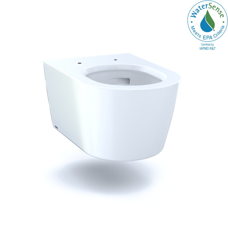 TOTO RP D-Shape 0.9 gpf & 1.28 gpf Wall-Hung Toilet in Cotton White