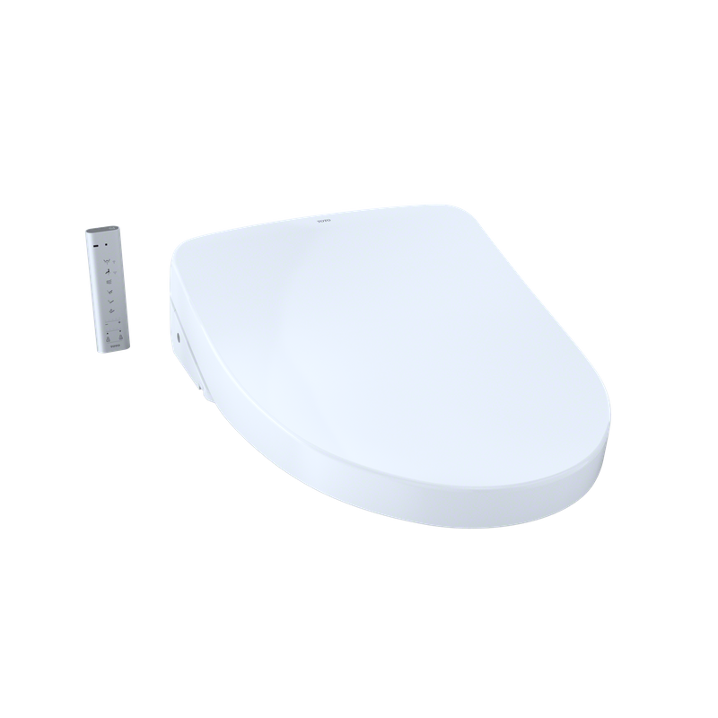 TOTO Washlet+ S500e Elongated Electronic Classic Bidet Seat with Auto Flush in Cotton White