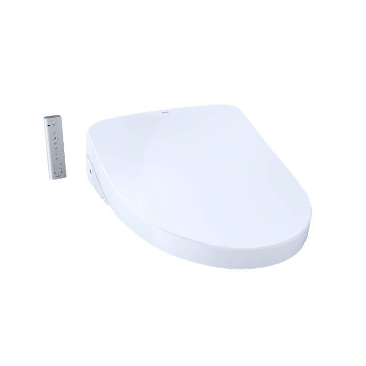 TOTO Washlet+ S500e Elongated Electronic Classic Bidet Seat with Auto Flush in Cotton White