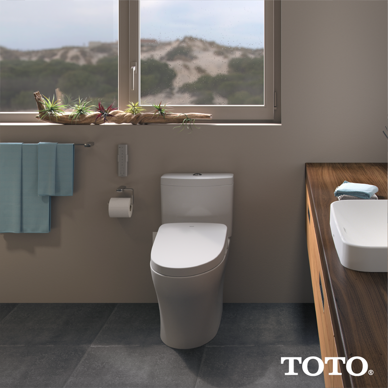 TOTO Washlet S500e Elongated Electronic Contemporary Bidet Seat in Cotton White