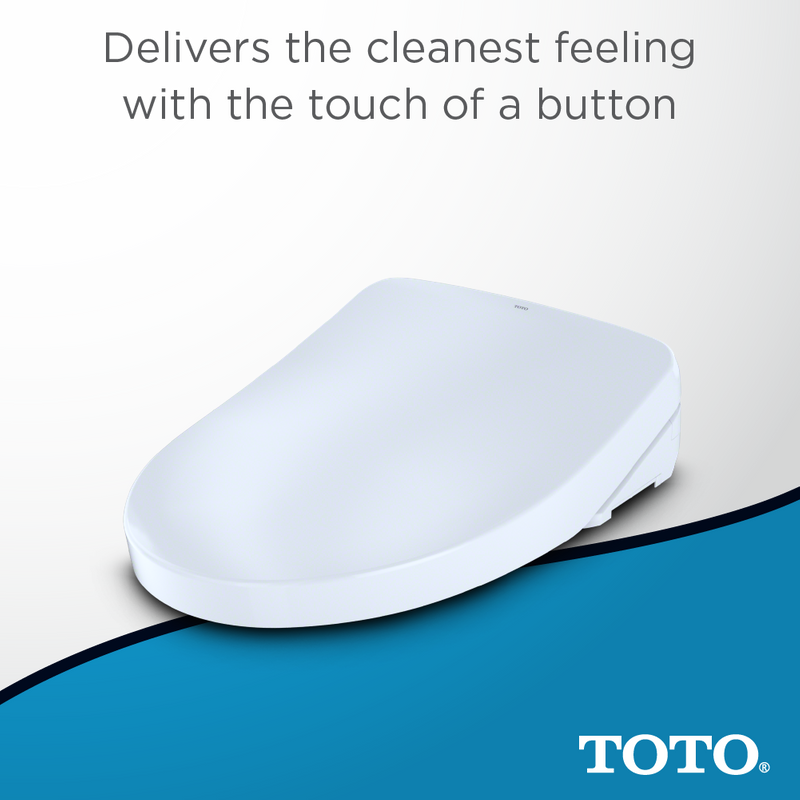 TOTO Washlet S550e Elongated Electronic Contemporary Bidet Seat in Cotton White