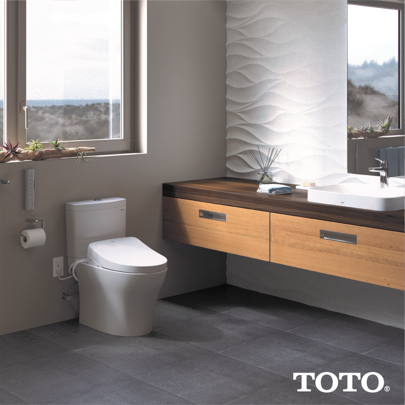 TOTO Washlet S550e Elongated Electronic Contemporary Bidet Seat in Cotton White