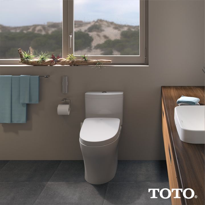 TOTO Washlet S550e Elongated Electronic Contemporary Bidet Seat in Cotton White