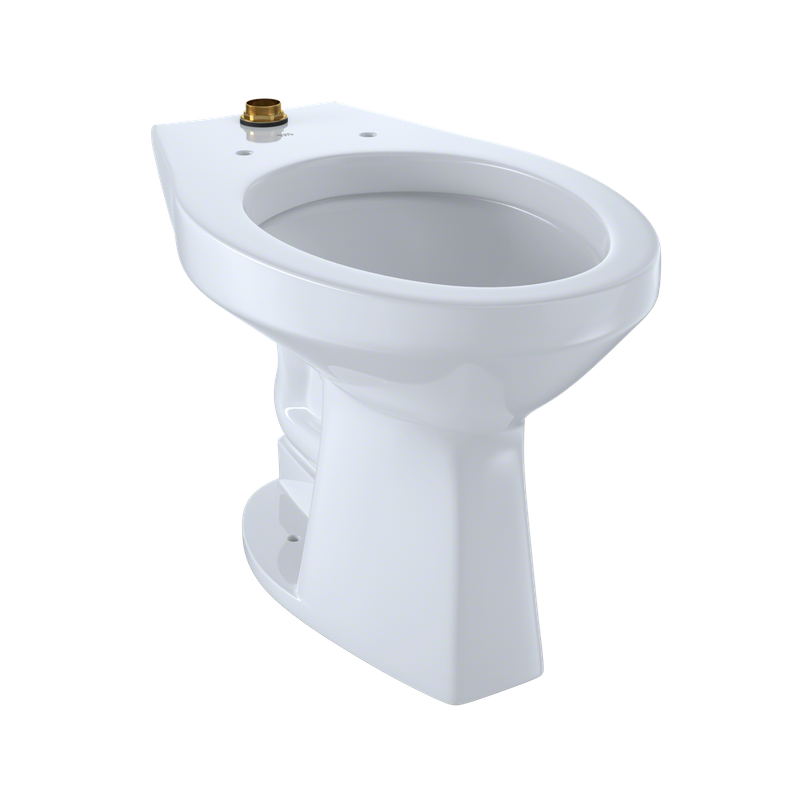 TOTO Commercial Flushometer Elongated Bowl Floor-Mounted Toilet, CeFiONtect Ceramic Glaze Available, 1.0/1.28/1.6 GPF - CT705UN