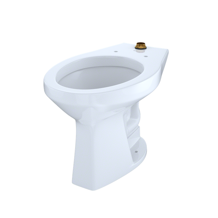 TOTO Commercial Flushometer Elongated Bowl Floor-Mounted Toilet, CeFiONtect Ceramic Glaze Available, 1.0/1.28/1.6 GPF - CT705UN