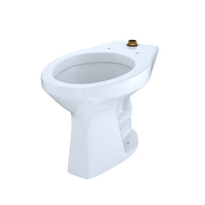 TOTO Commercial Flushometer Elongated Bowl Floor-Mounted Toilet, CeFiONtect Ceramic Glaze Available, 1.0/1.28/1.6 GPF - CT705UN