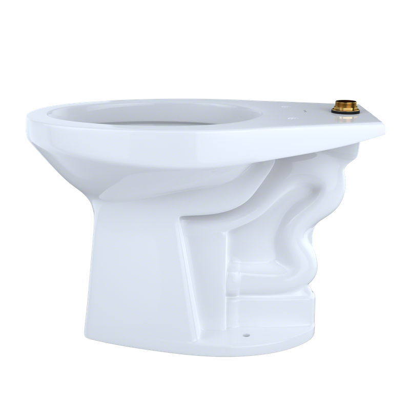 TOTO Commercial Flushometer Elongated Bowl Floor-Mounted Toilet, CeFiONtect Ceramic Glaze Available, 1.0/1.28/1.6 GPF - CT705UN