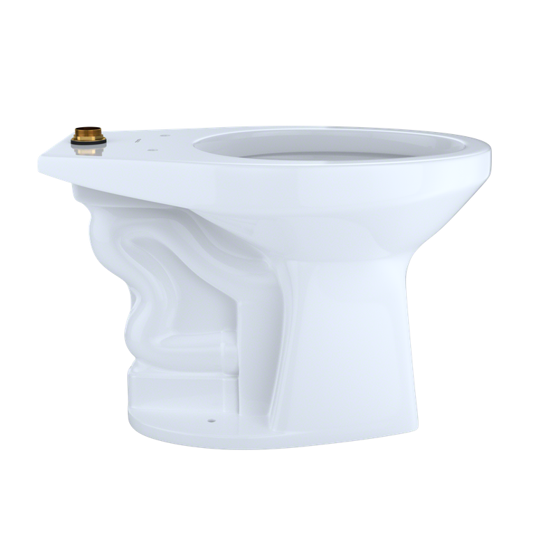 TOTO Commercial Flushometer Elongated Bowl Floor-Mounted Toilet, CeFiONtect Ceramic Glaze Available, 1.0/1.28/1.6 GPF - CT705UN