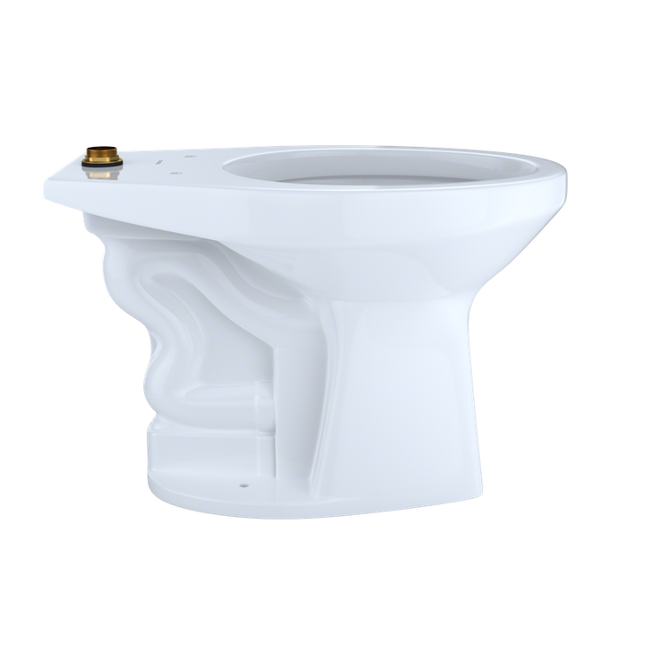 TOTO Commercial Flushometer Elongated Bowl Floor-Mounted Toilet, CeFiONtect Ceramic Glaze Available, 1.0/1.28/1.6 GPF - CT705UN