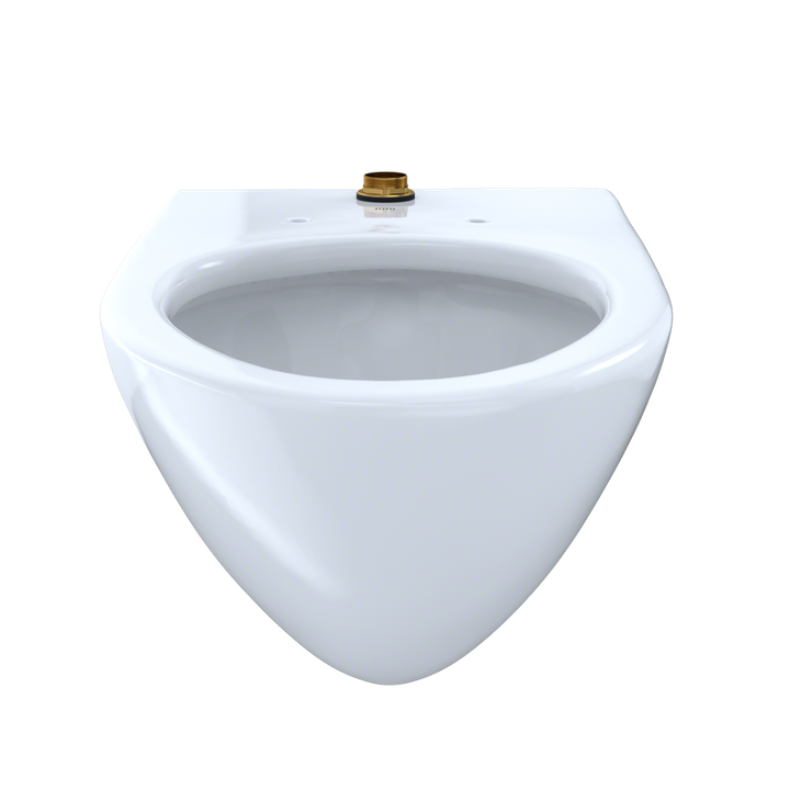 TOTO Commercial Flushometer Top Spud Elongated Bowl Wall-Hung Toilet, CeFiONtect Ceramic Glaze Available, 1.0/1.28/1.6 GPF - CT708U