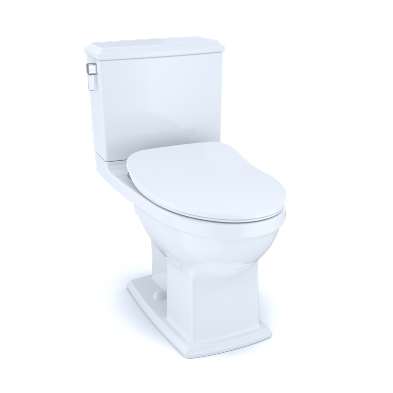 TOTO Connelly Elongated 0.9 gpf 1.28 gpf Two-Piece Toilet in Cotton White