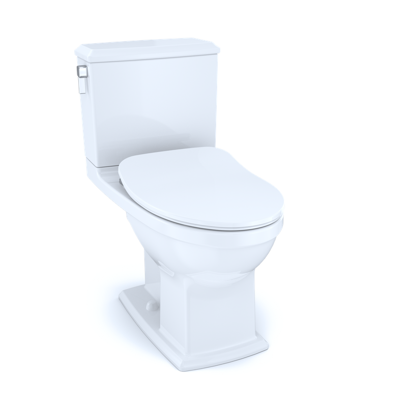 TOTO Connelly Elongated 0.9 gpf 1.28 gpf Two-Piece Toilet in Cotton White