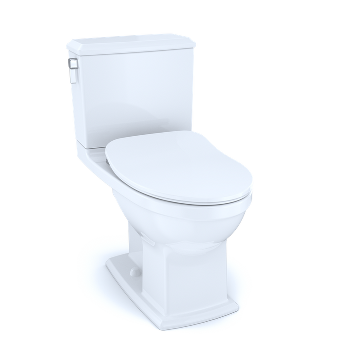 TOTO Connelly Elongated 0.9 gpf 1.28 gpf Two-Piece Toilet in Cotton White