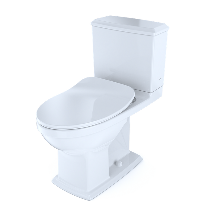 TOTO Connelly Elongated 0.9 gpf 1.28 gpf Two-Piece Toilet in Cotton White