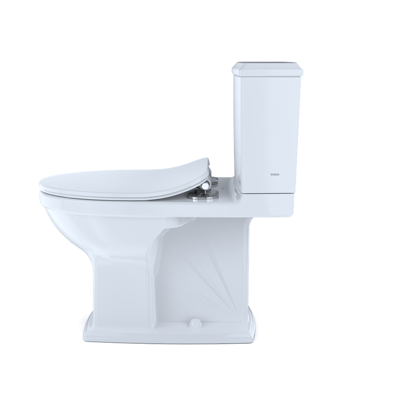 TOTO Connelly Elongated 0.9 gpf 1.28 gpf Two-Piece Toilet in Cotton White