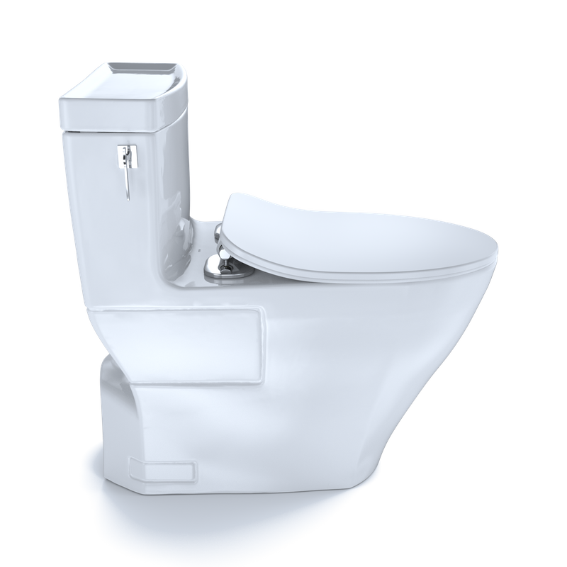 TOTO Aimes Slim Elongated SoftClose Seat  One-Piece High-Efficiency Toilet, 1.28 GPF - MS626234CEFG