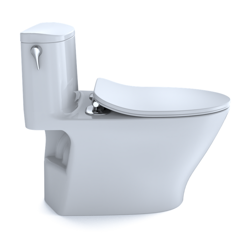 TOTO Nexus Elongated 1.28 gpf One-Piece Toilet with Slim Seat in Cotton White