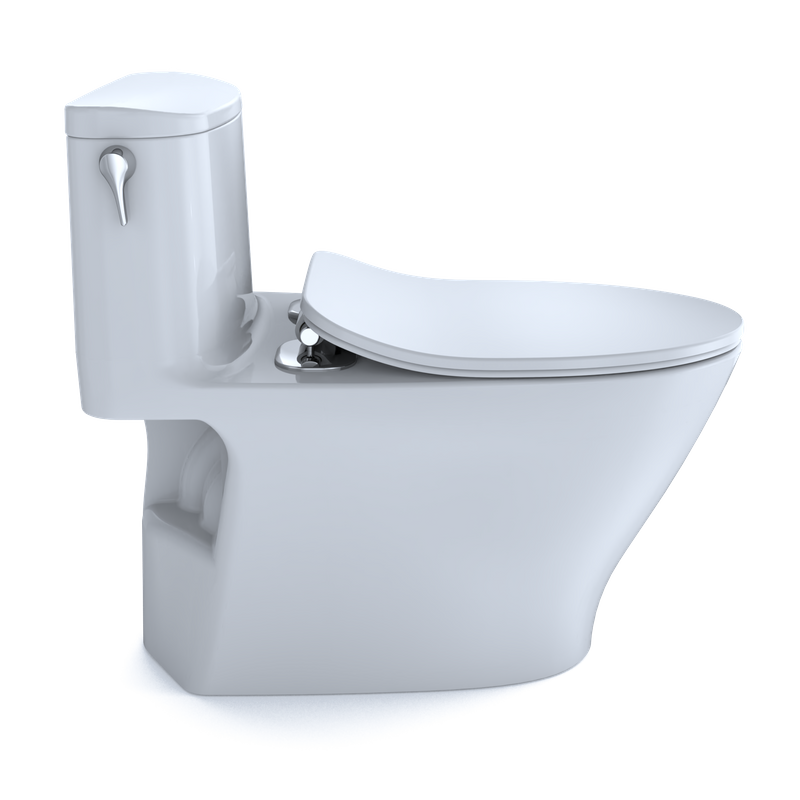 TOTO Nexus Elongated 1.0 gpf One-Piece Toilet with Slim Seat in Cotton White