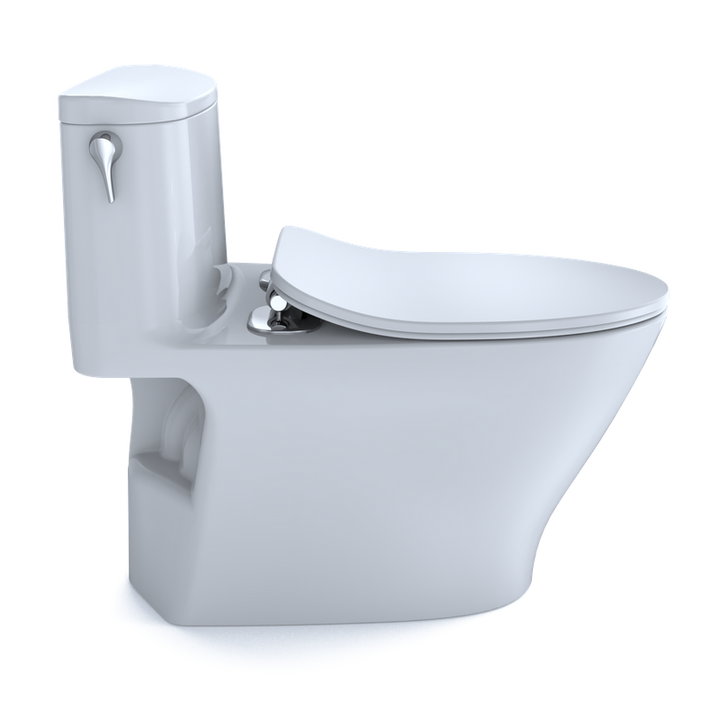 TOTO Nexus Elongated 1.0 gpf One-Piece Toilet with Slim Seat in Cotton White