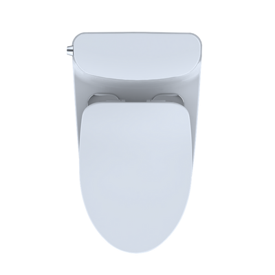 TOTO Nexus Elongated 1.0 gpf One-Piece Toilet with Slim Seat in Cotton White