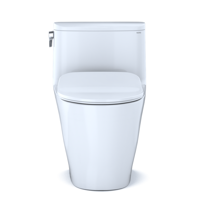 TOTO Nexus Elongated 1.0 gpf One-Piece Toilet with Slim Seat in Cotton White