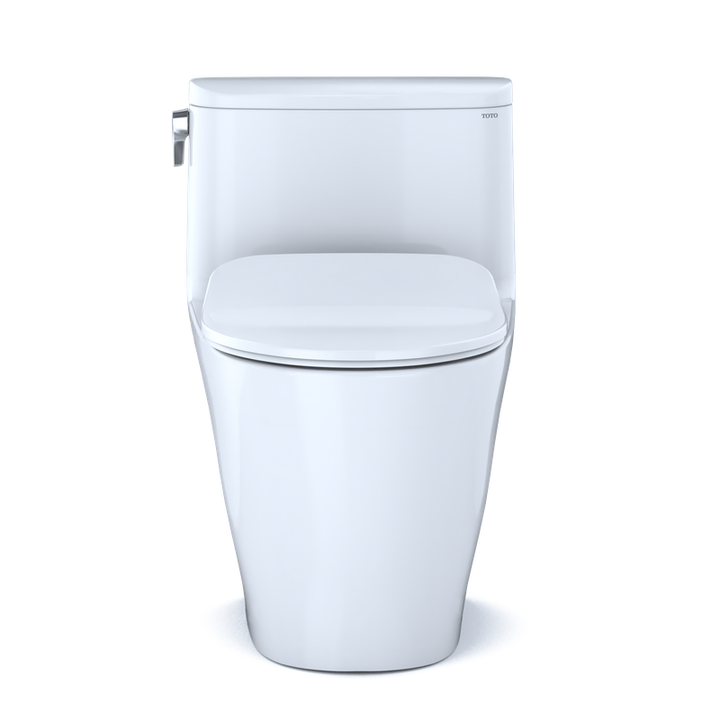 TOTO Nexus Elongated 1.0 gpf One-Piece Toilet with Slim Seat in Cotton White