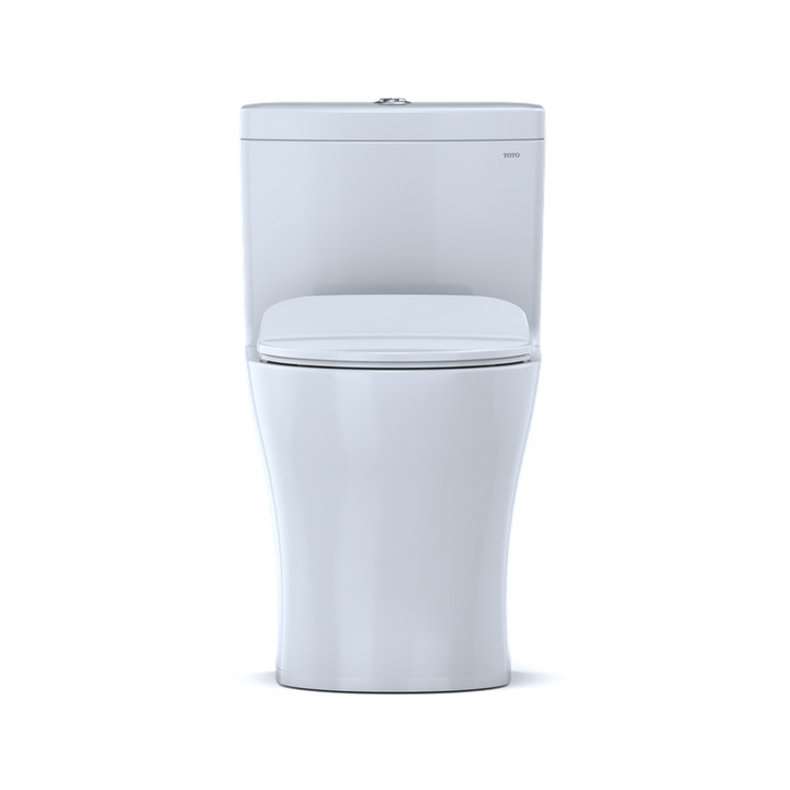 TOTO Aquia IV Elongated Bowl-Slim Seat Dual-Flush One-Piece Toilet, 1.0 & 0.8 GPF, Washlet+ Compatible, Universal Height - MS646234CUMFG