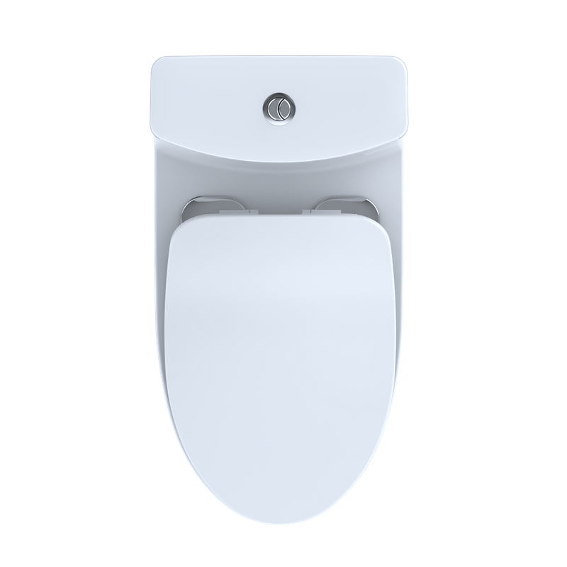 TOTO Aquia IV Elongated Bowl-Slim Seat Dual-Flush One-Piece Toilet, 1.0 & 0.8 GPF, Washlet+ Compatible, Universal Height - MS646234CUMFG