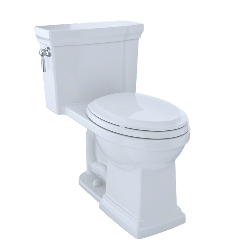 TOTO Promenade II Elongated 1.28 gpf Right Hand Lever One-Piece Toilet in Cotton White