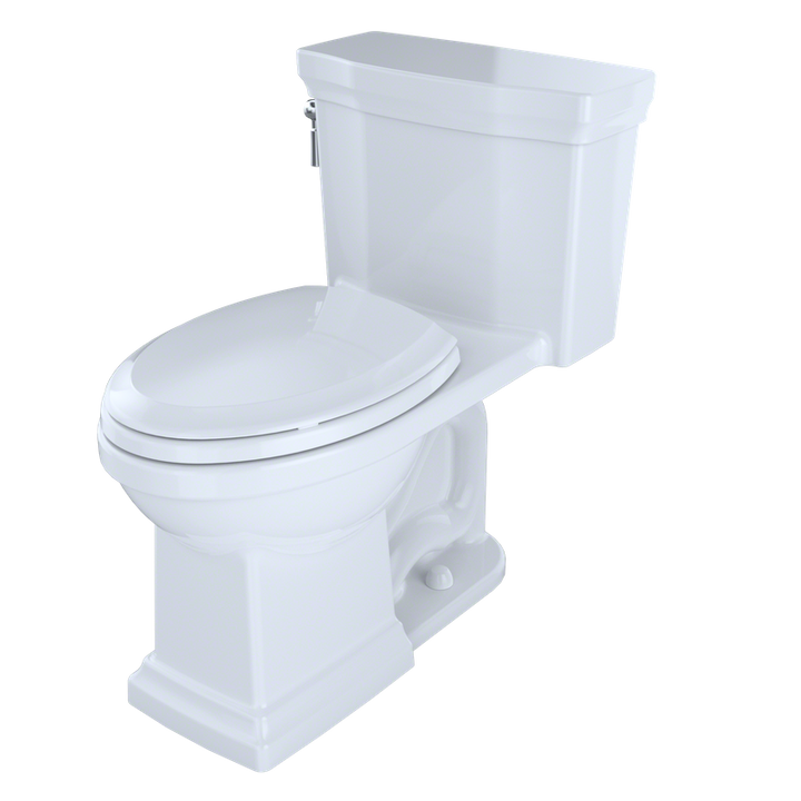 TOTO Promenade II Elongated 1.0 gpf Right Hand Lever One-Piece Toilet in Cotton White