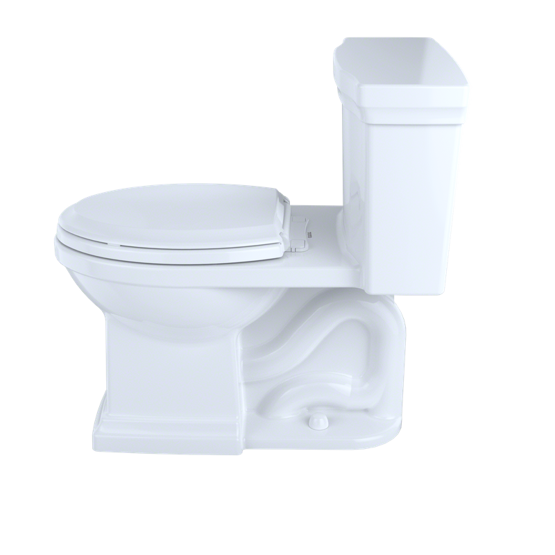 TOTO Promenade II Elongated 1.0 gpf Right Hand Lever One-Piece Toilet in Cotton White