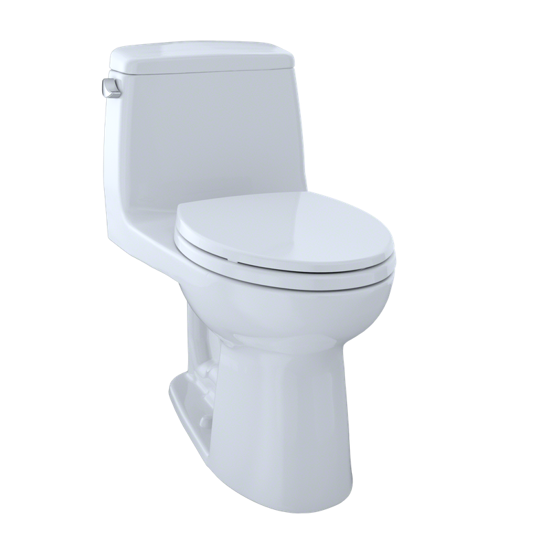 TOTO Eco UltraMax Elongated One-Piece Toilet in Cotton White with CeFiONtect