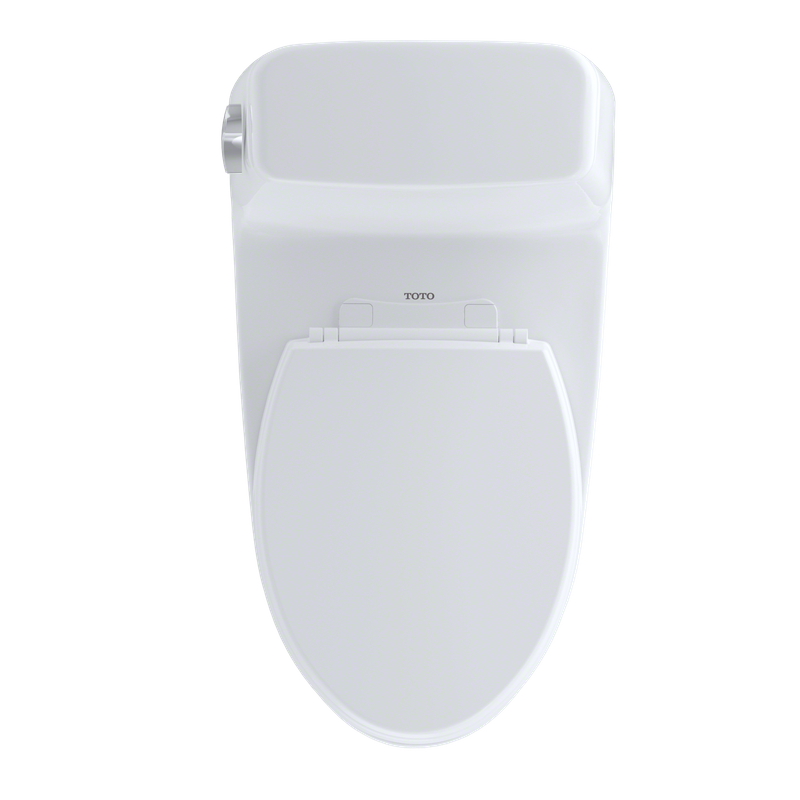 TOTO Eco UltraMax Elongated One-Piece Toilet in Cotton White with CeFiONtect