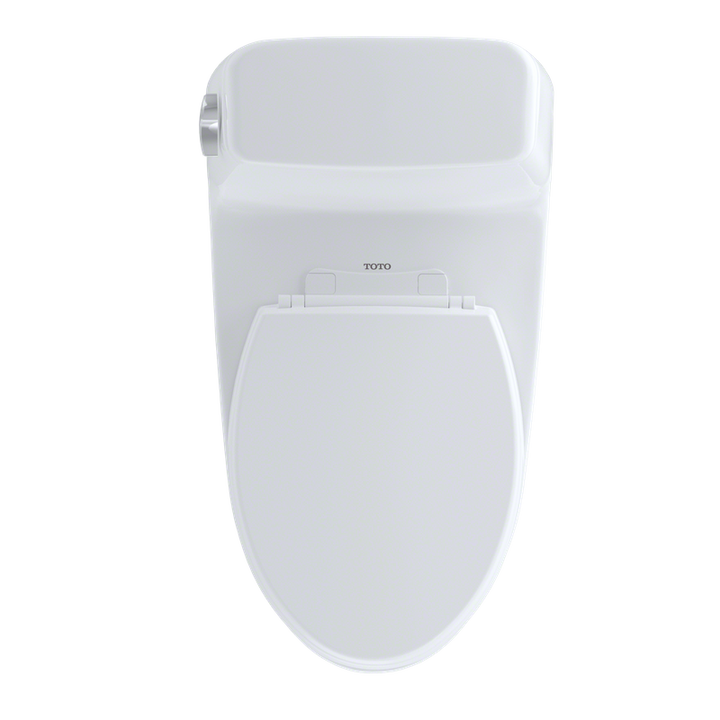 TOTO Eco UltraMax Elongated One-Piece Toilet in Cotton White with CeFiONtect