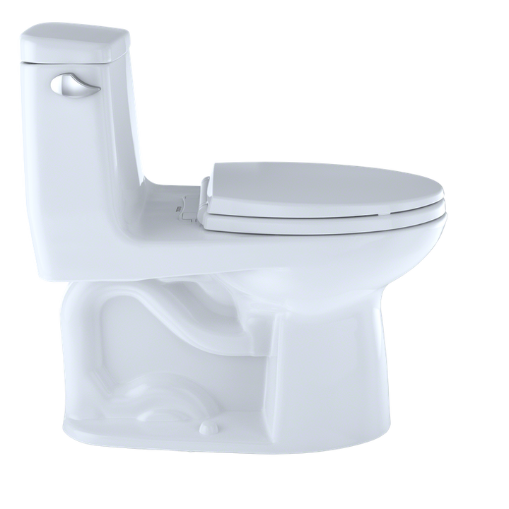 TOTO Eco UltraMax Elongated One-Piece Toilet in Cotton White with CeFiONtect