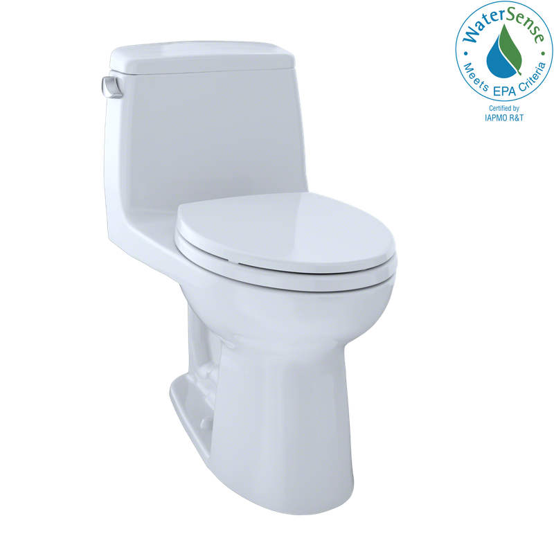 TOTO Eco UltraMax Elongated One-Piece Toilet in Cotton White with CeFiONtect - ADA Height