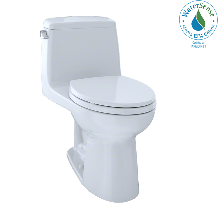 TOTO Eco UltraMax Elongated One-Piece Toilet in Cotton White with CeFiONtect - ADA Height