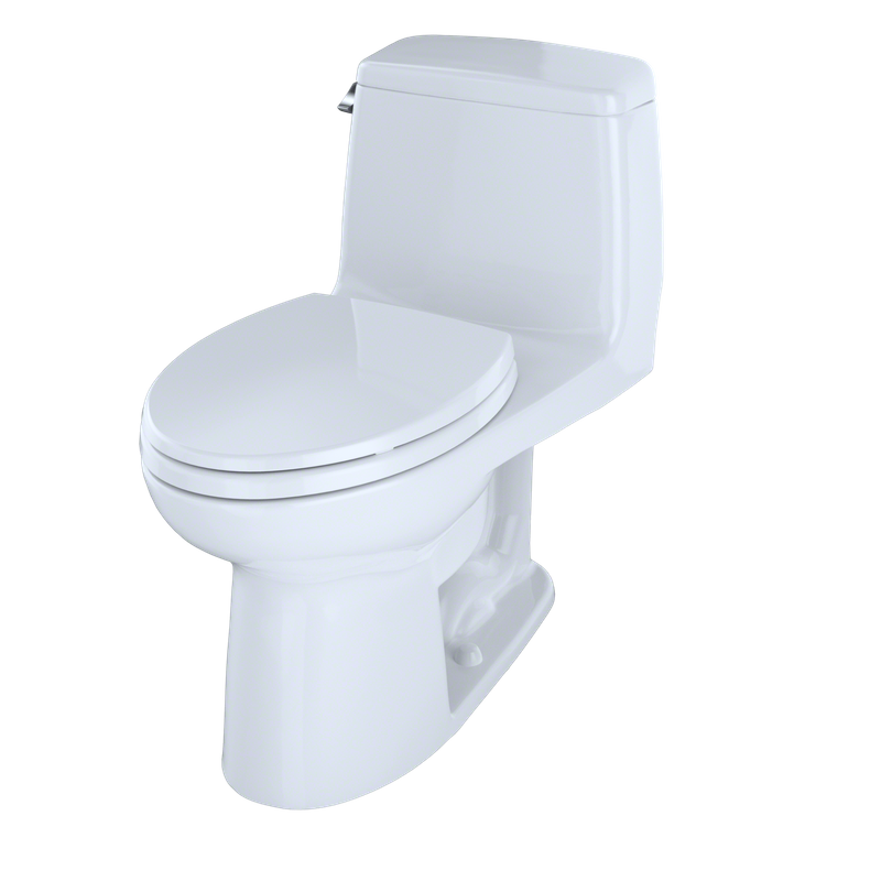 TOTO UltraMax Elongated One-Piece Toilet in Cotton White with CeFiONtect