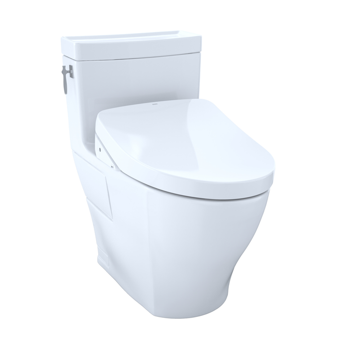 TOTO Aimes Elongated WASHLET+ S500e One-Piece Toilet, 1.28 GPF - MW6263046CEFG