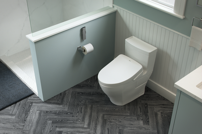 TOTO Aimes Elongated WASHLET+ S550e One-Piece Toilet, 1.28 GPF - MW6263056CEFG