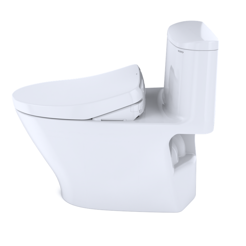 TOTO Nexus Elongated 1.28 gpf One-Piece Toilet with Washlet+ S500e in Cotton White